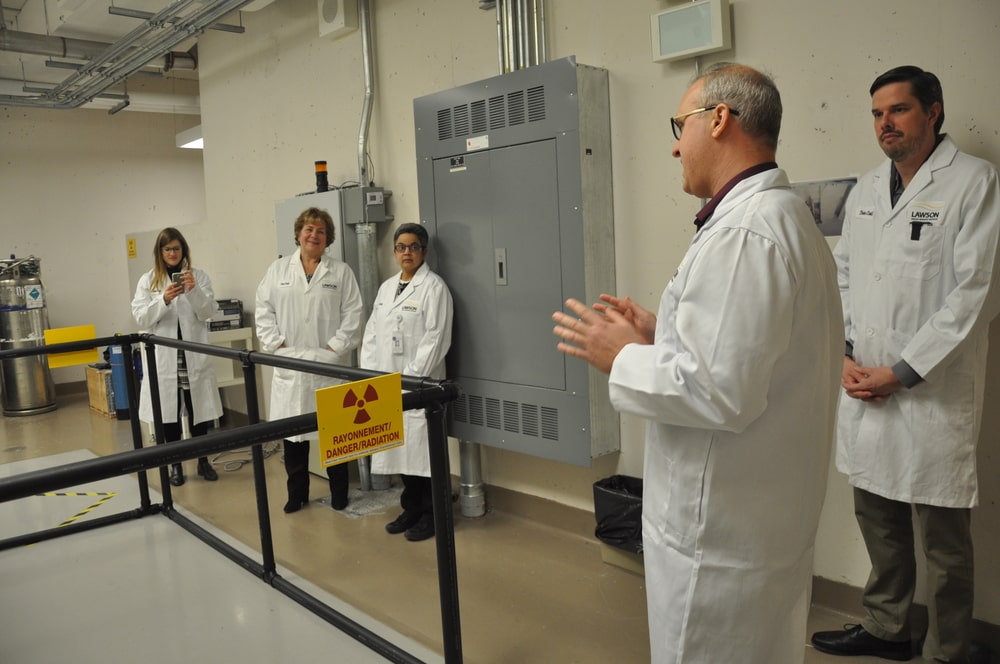 Dr. Mike Kovacs explains how the cyclotron works