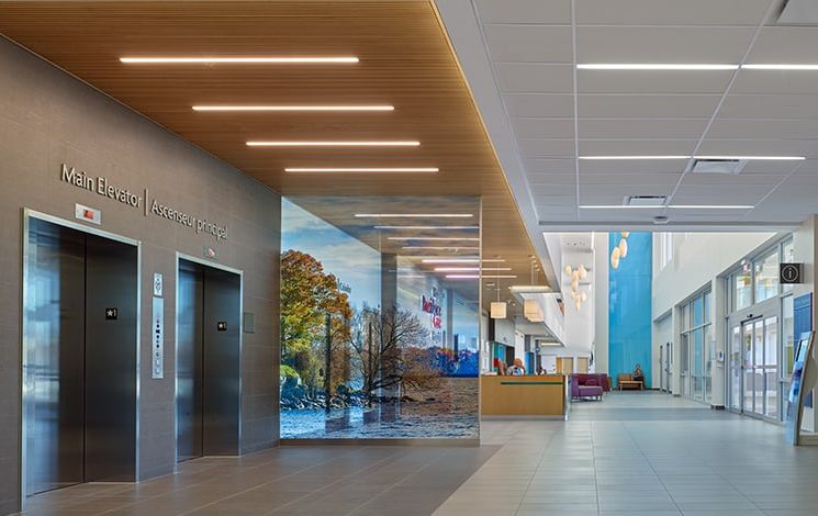 Providence Care Hospital Hall and Elevators